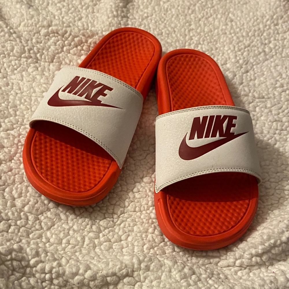 Nike Men's Slide Sandals - Red and White